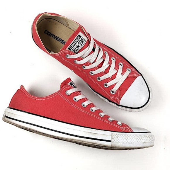 Red Converse Chuck Taylor Low Top Sneaker Size 10